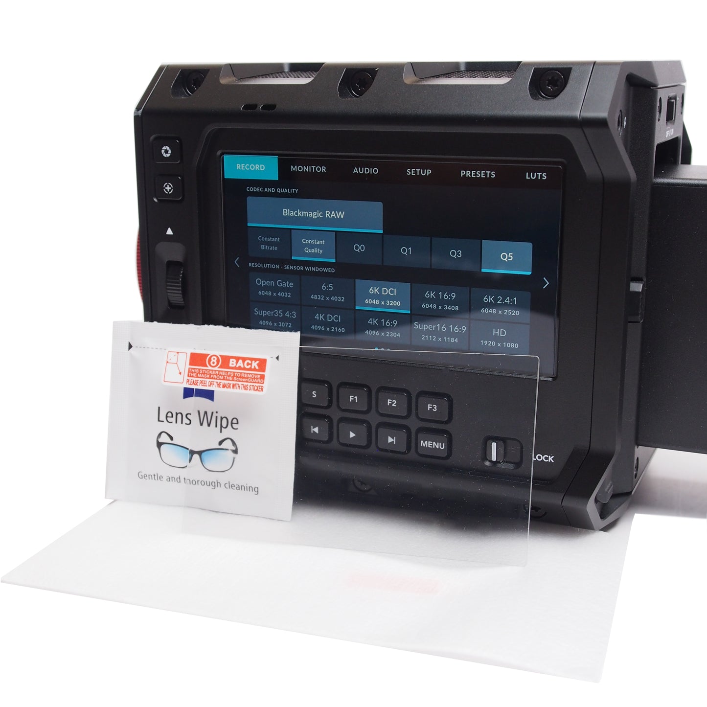 Tempered Glass Screen Protector for Blackmagic PYXIS Cage